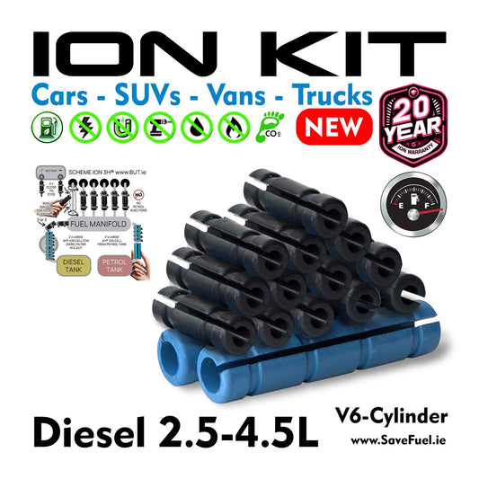 6-Cylinder 2.5–4.5L Diesel Fuel Economy Efficiency Consumption Ion Kit HHO FACTORY, Ltd